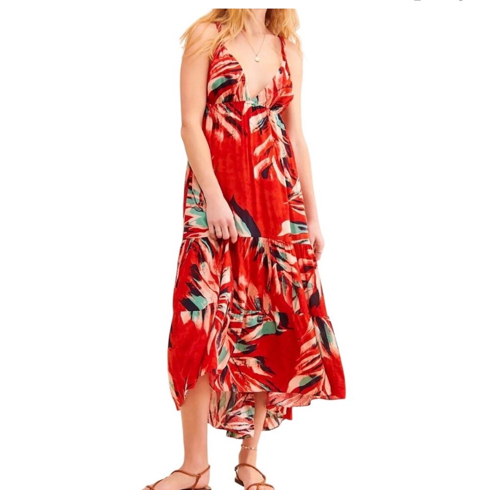 NWT Anthropologie red dress size small
